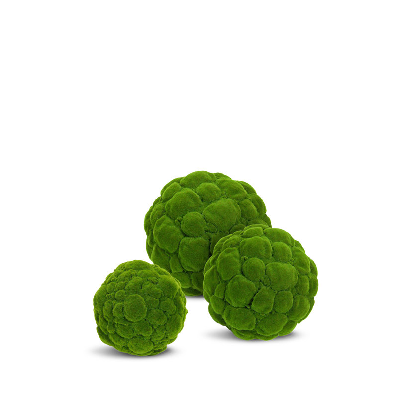 Charlton Home Artificial Moss Ball Round Topiary Wayfair.ca